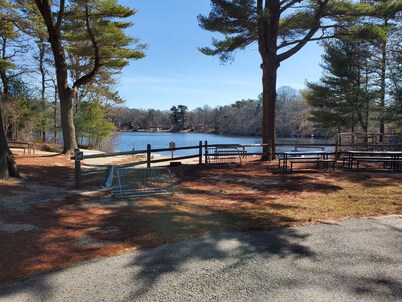 Escape to our Cabin in the Pines in beautiful East Falmouth on Sunny Cape Cod.