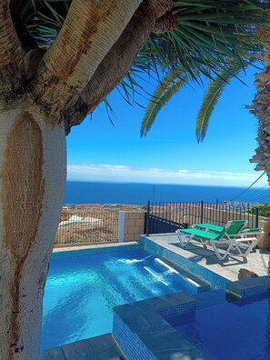Pool - LUXURY VILLA PRIVATE OCEAN VIEWS HEATED POOL JACCUZI PARKING (Candelaria)