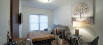 Cozy studio in lovely Duluth with WiFi, AC