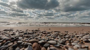 Aan het strand, ligstoelen aan het strand
