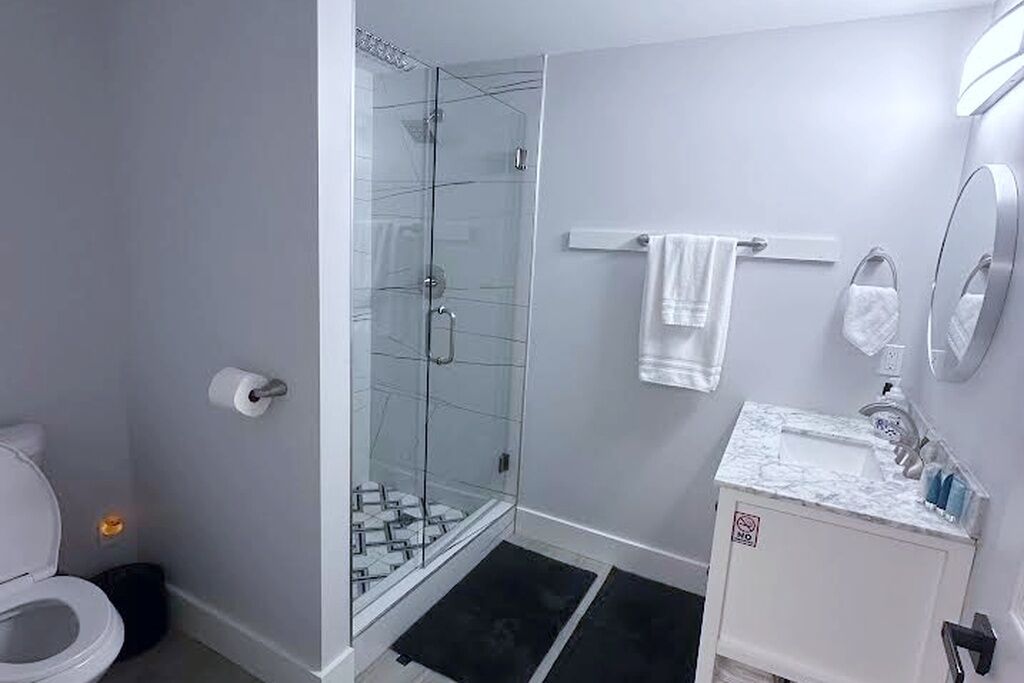 Shower, hair dryer