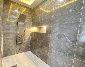 Towels, soap, toilet paper