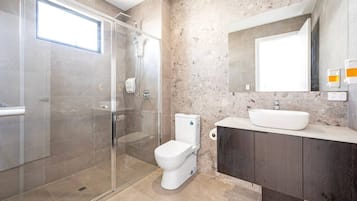 Shower, hair dryer