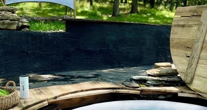 Luxe Cabin Hot Tub Outdoor Movie Screen Mountains