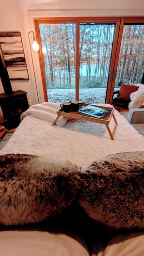 1 bedroom, desk, iron/ironing board, travel cot - Modern 
Cabin-HotTub -Lake Peaceful Escape! (Spooner)