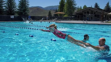 A heated pool
