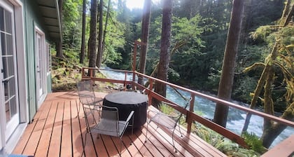 Newly remodeled off grid river cabin with full services including WiFi
