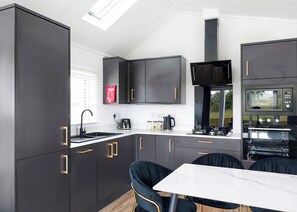 Fridge, oven, stovetop, toaster