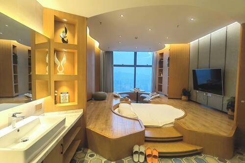 Elite Double Room, River View | Down comforters, desk, laptop workspace, blackout drapes