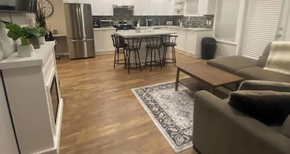 Classy and modern, 2 bedroom suite covered with patio.