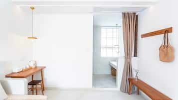 Down duvets, blackout curtains, iron/ironing board, free WiFi