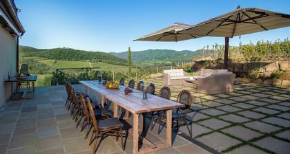 Villa Chianti With Infinity Pool And Vineyard View