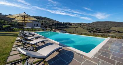 Villa Chianti With Infinity Pool And Vineyard View
