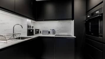 Microwave, stovetop, dishwasher