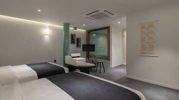Poongryu | 高档床上用品、笔记本电脑工作区、免费 WiFi、床单