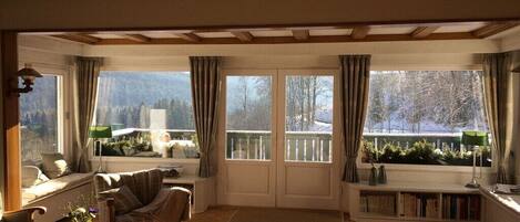 TV connectée, cheminée