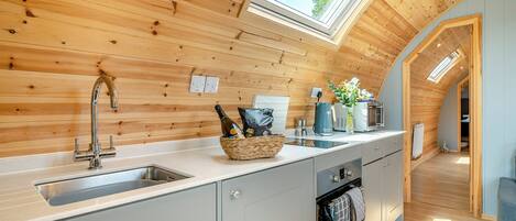 Fridge, oven, stovetop, toaster