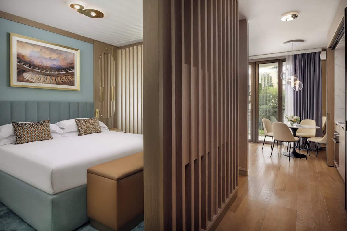 Hypo-allergenic bedding, down comforters, pillowtop beds, in-room safe