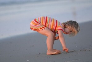 En la playa
