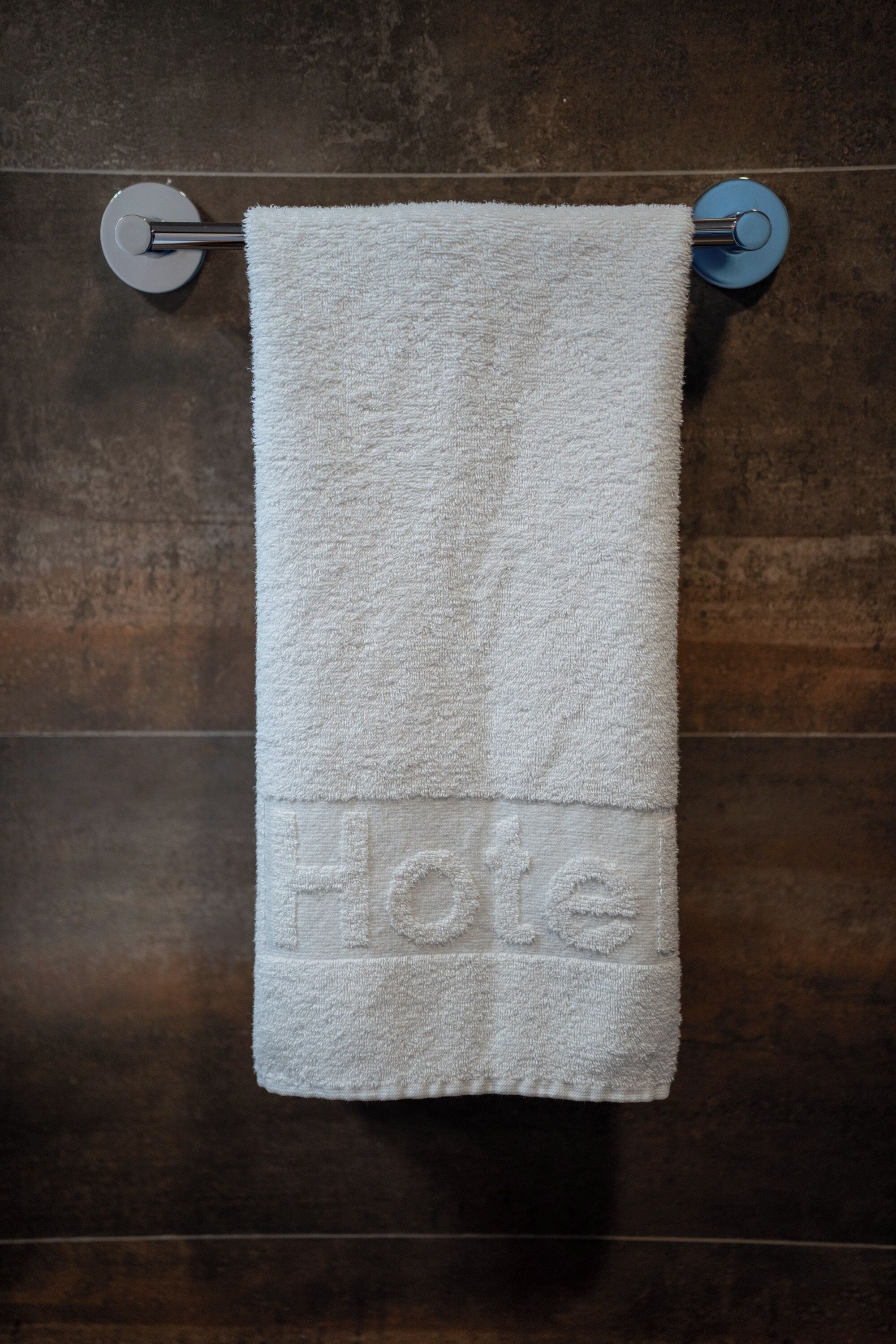 Shower, towels, toilet paper