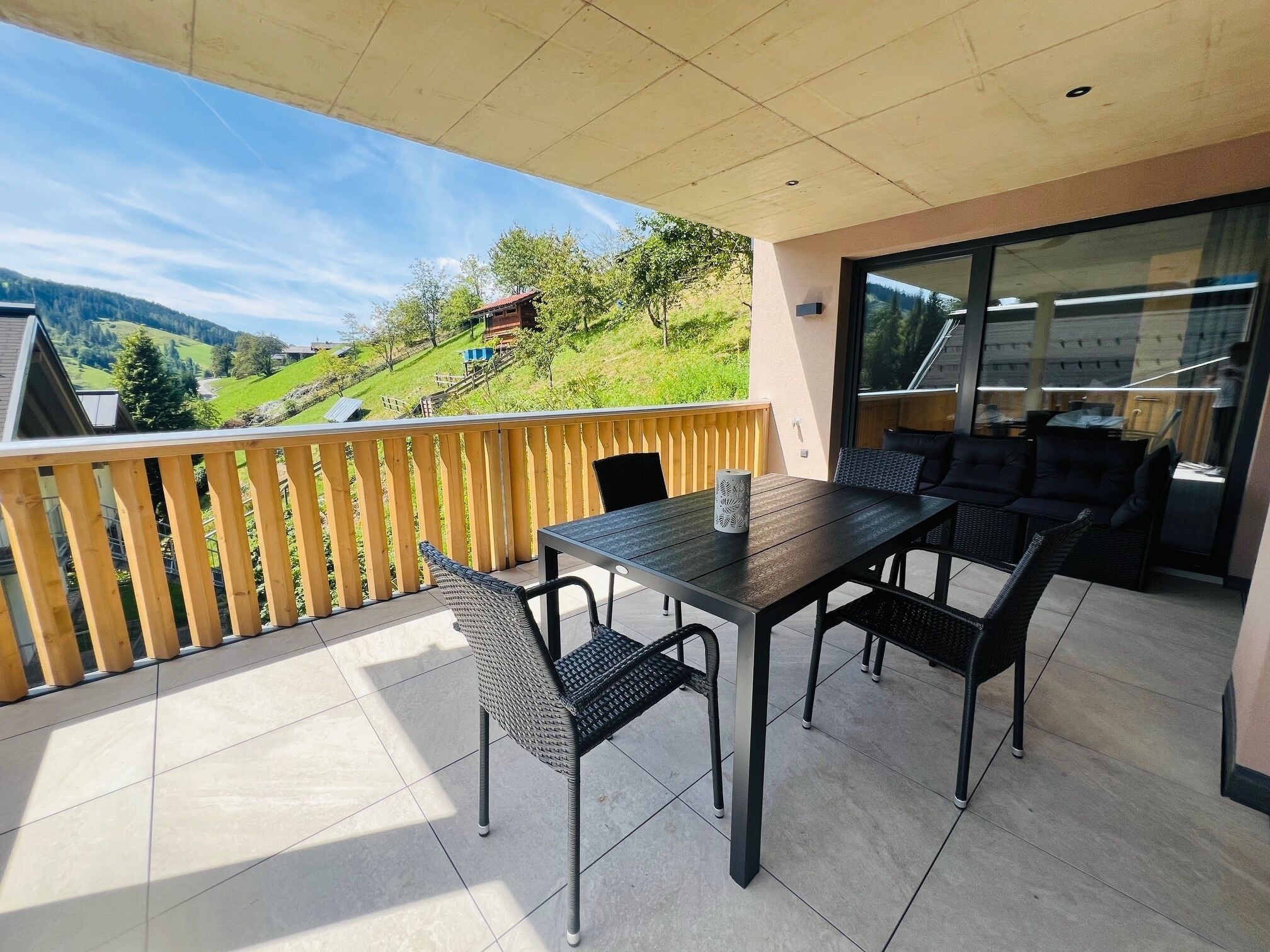 Junior Apartment, Balcony, Mountain View | Terrace/patio