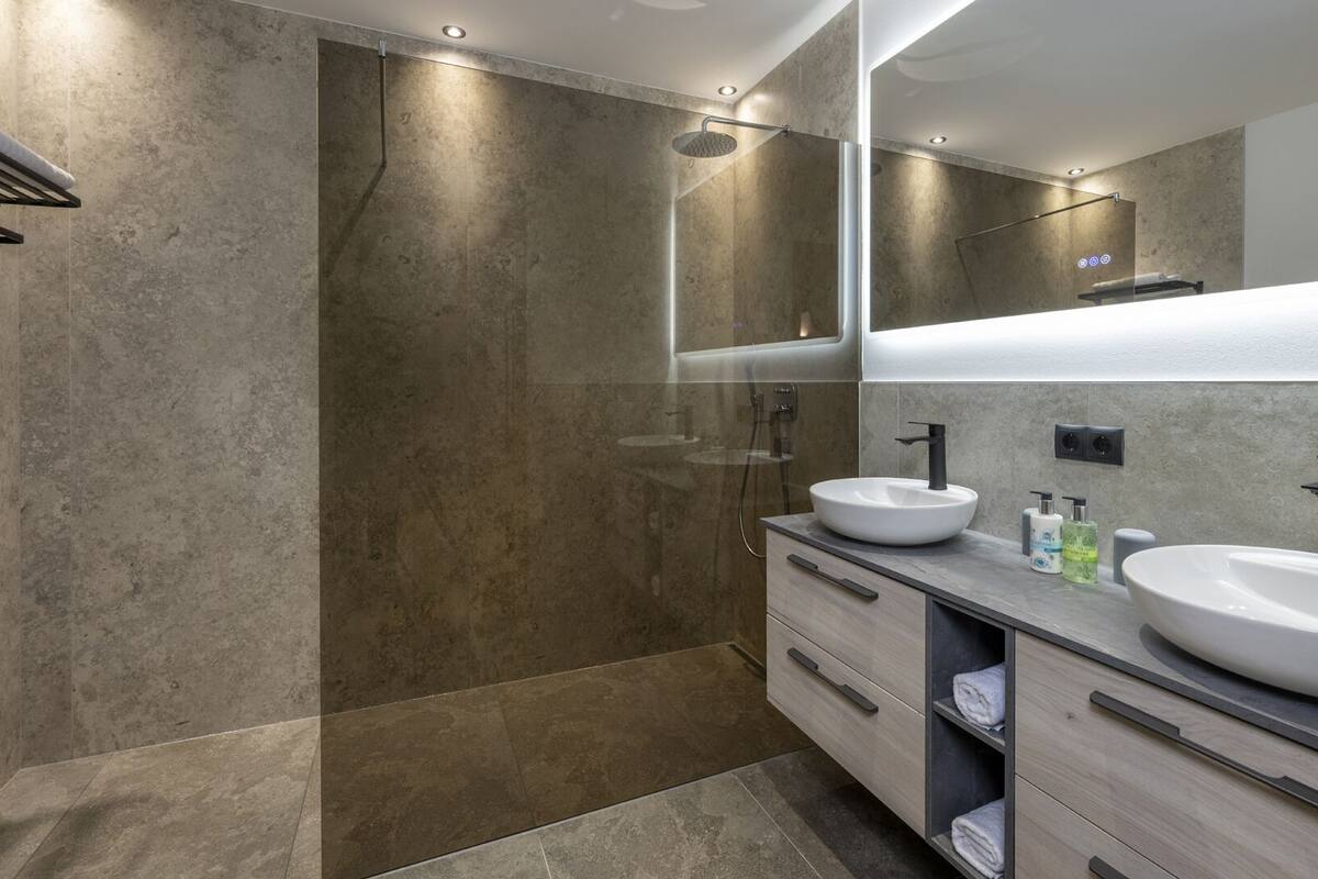 Bathroom | Shower, hair dryer, towels, soap