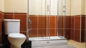 Haartrockner, Bidet, Handtücher, Seife