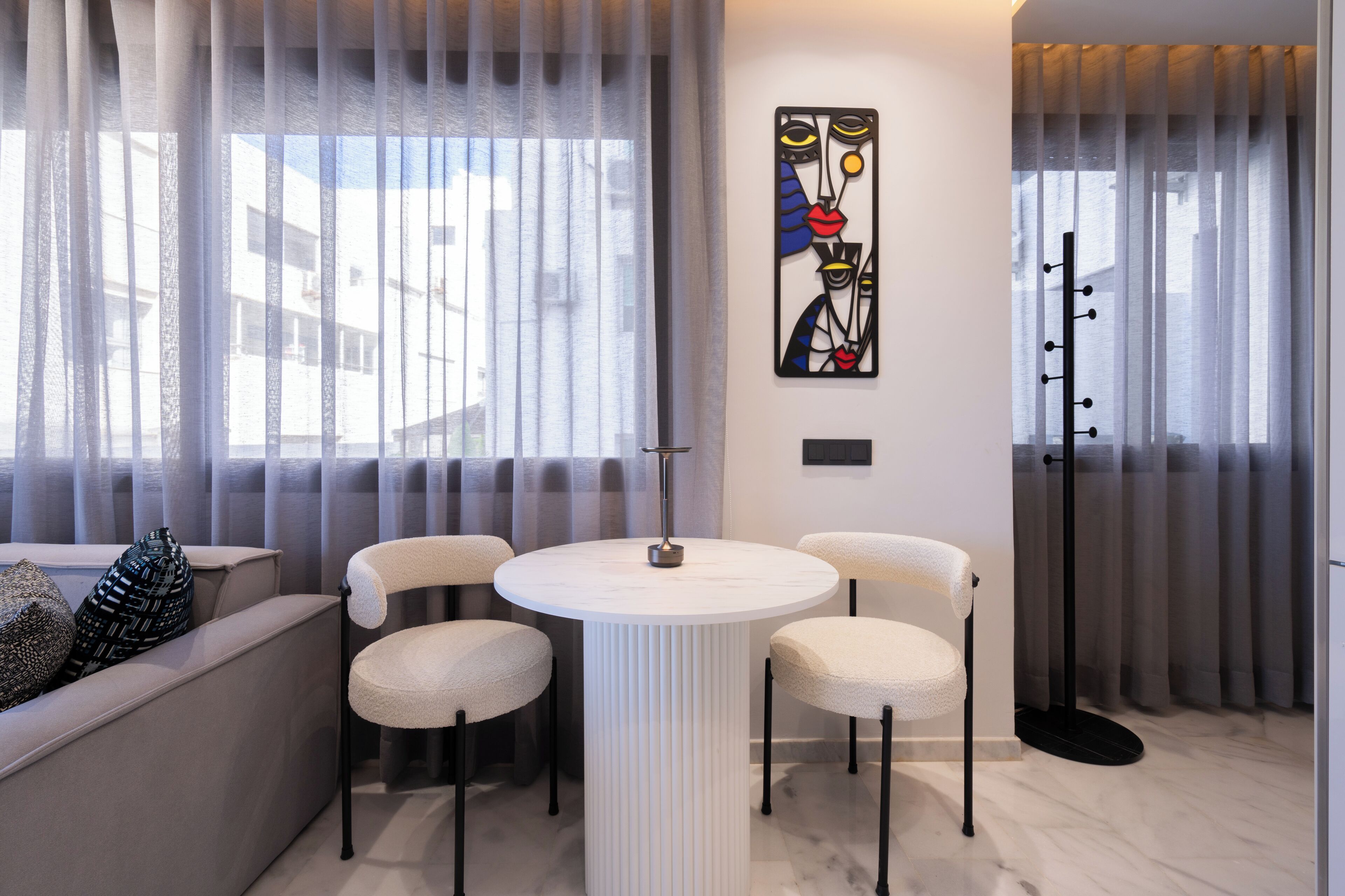 Luksusleilighet, byutsikt | Spisestue