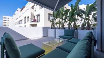 Luxury Apartment, City View | Terrace/patio