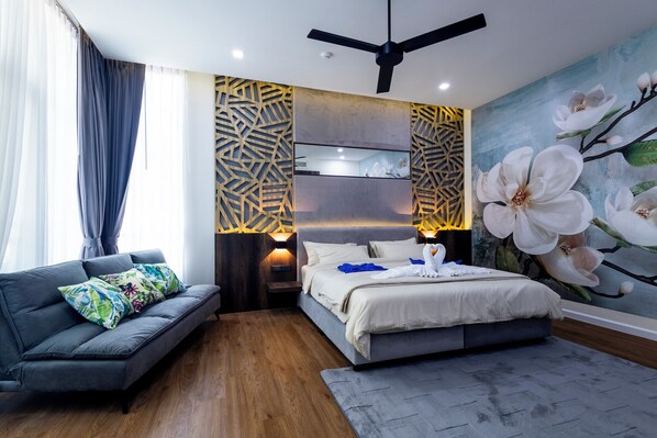 Standard Apartment, 1 Bedroom, Balcony, Garden View | 2 bedrooms, in-room safe, blackout drapes, iron/ironing board