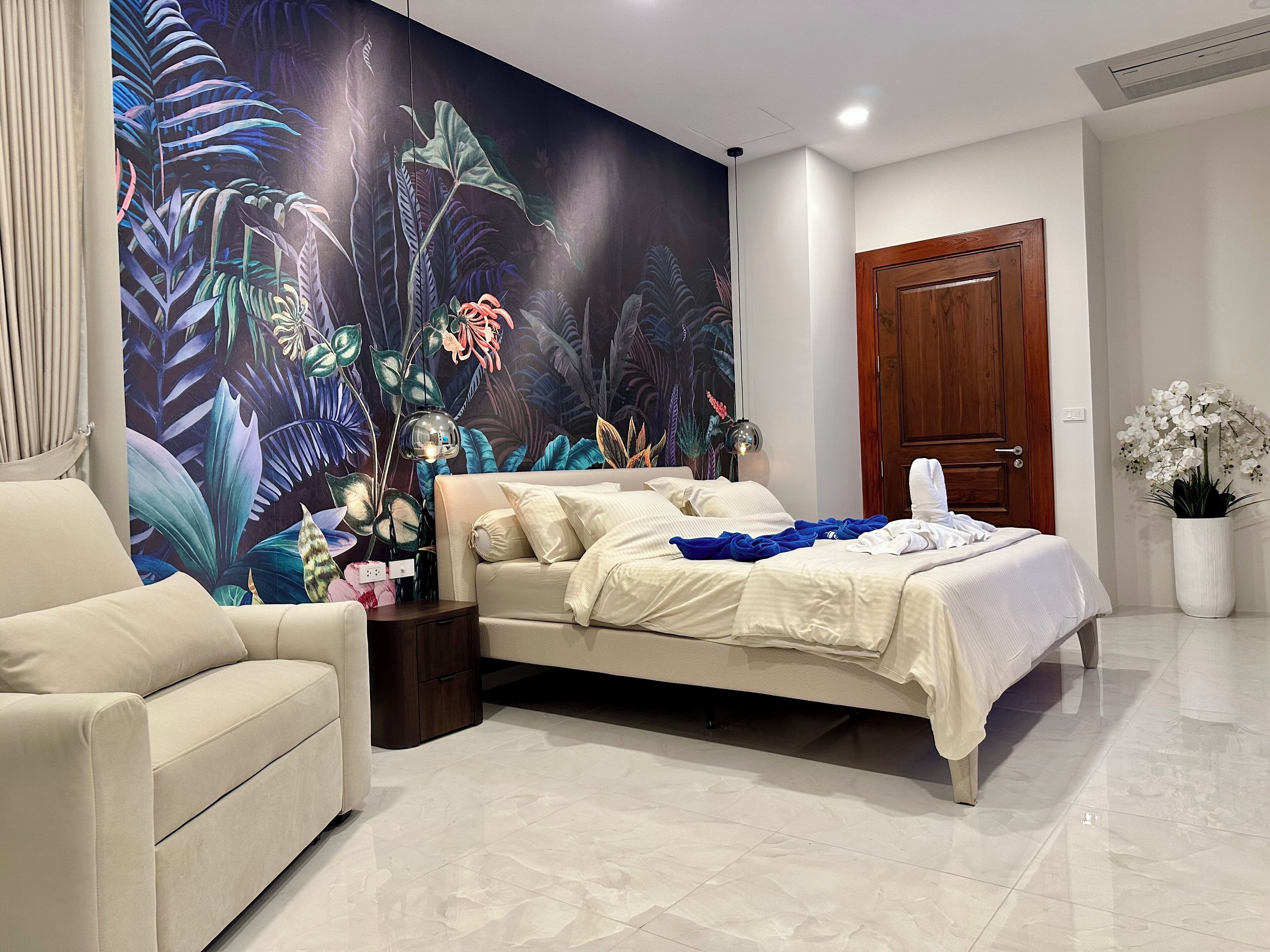 Lägenhet Premier - 2 sovrum - terrass | Värdeförvaringsskåp på rummet och mörkläggningsgardiner