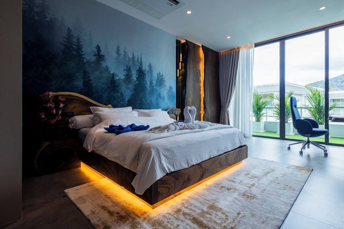 Penthouse, 3 slaapkamers | Een kluis op de kamer, verduisterende gordijnen