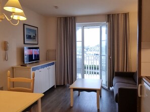 TV - T2 Apartment for 4 with terrace, pets allowed and parking in Arzon (Arzon)