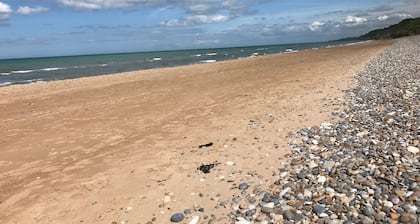 Mobilhome grand confort dans camping 3 , accĂšs direct Ă Omaha Beach