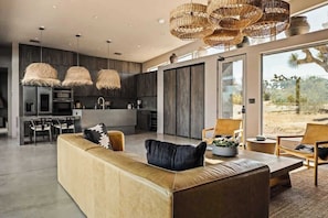 TV, fireplace, offices