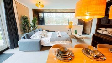 2 bedrooms, desk, iron/ironing board, WiFi