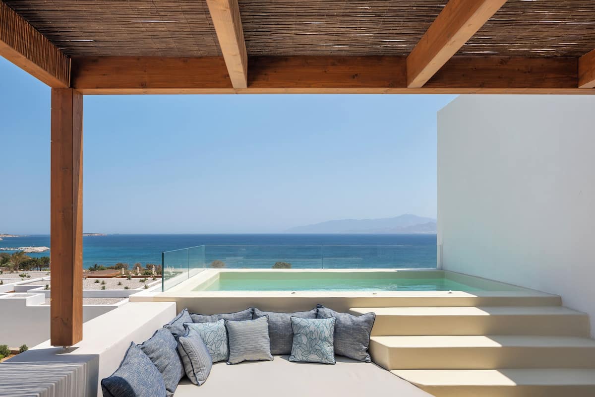 Junior Suite With Private Plunge Pool & Panoramic Sea View | Terrasse/Patio