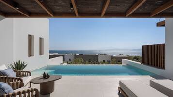 One Bedroom Suite With Private Pool & Sea View | Terrace/patio