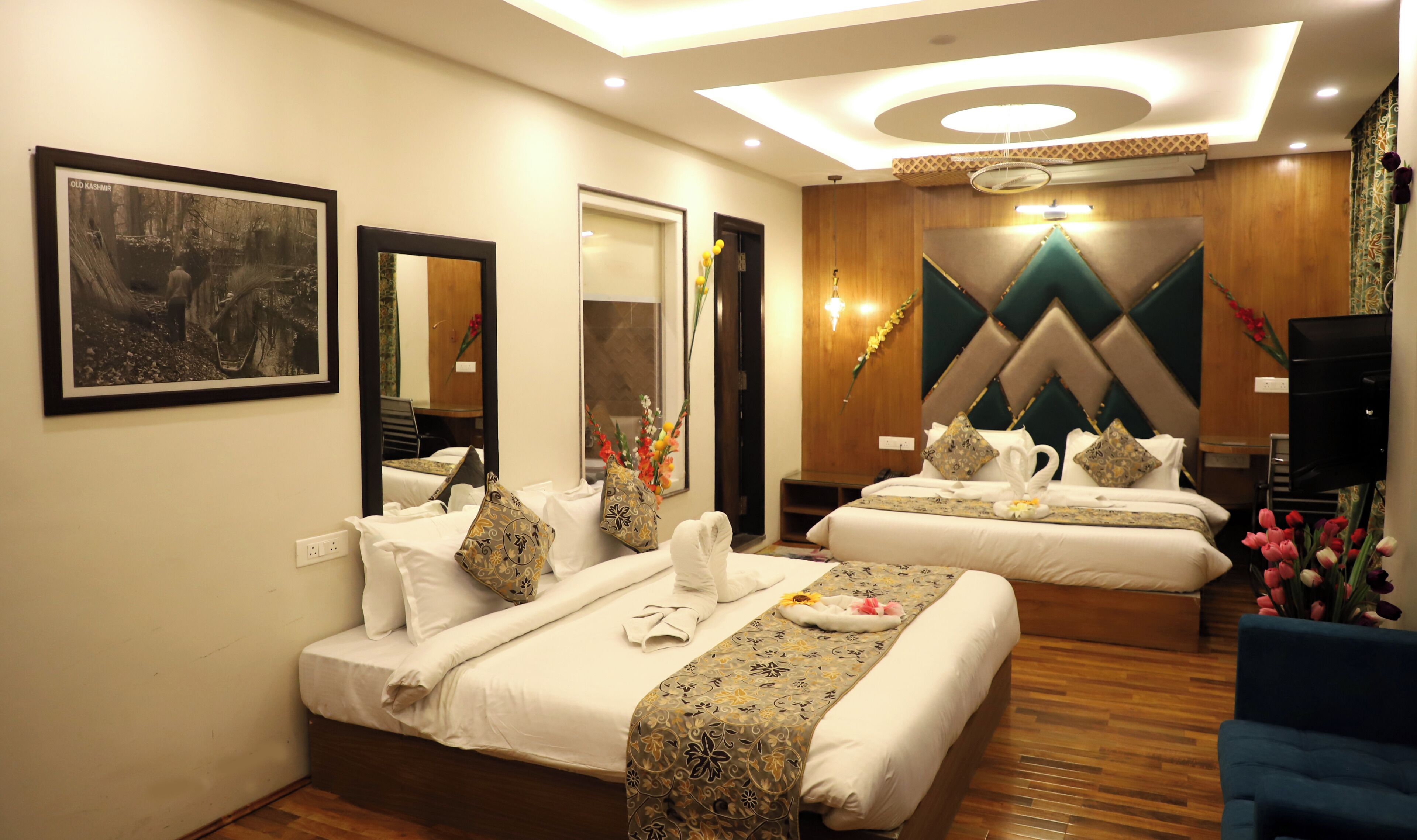 Family Suite, City View | Down comforters, minibar, desk, laptop workspace