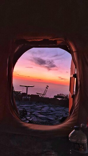 Terrace/patio - Unique Stargazing Escape With Ocean View (Arico)