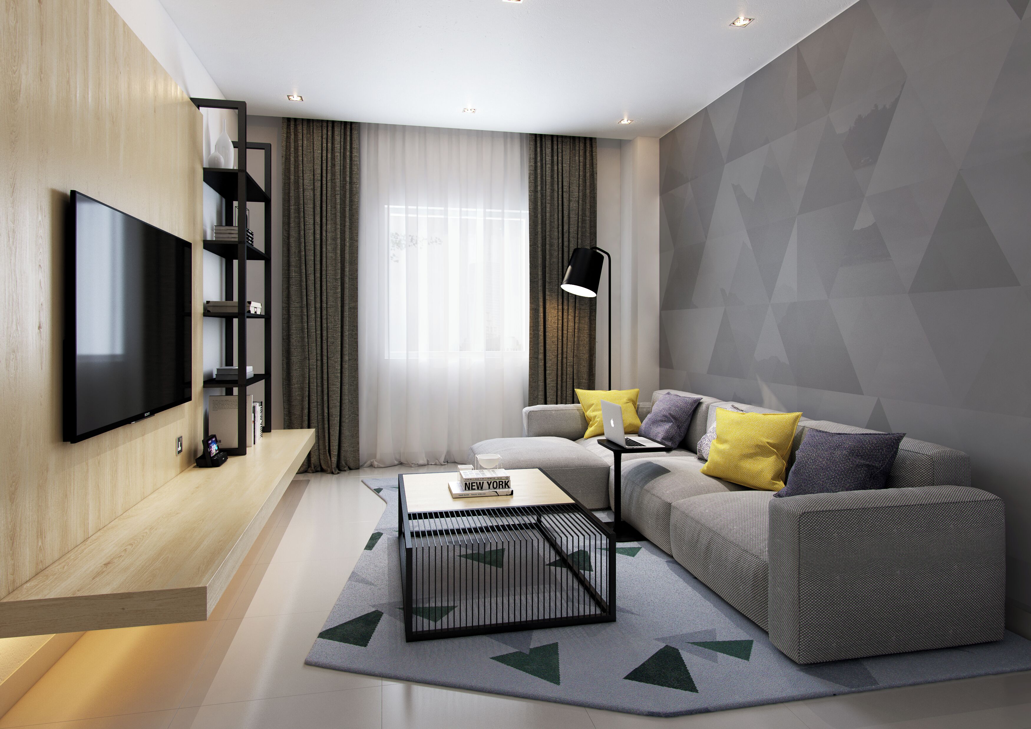 Een 55-inch smart-tv met kabelzenders