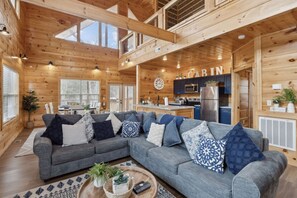 Cabin, 2 Bedrooms | Living area | Smart TV