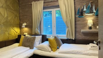 4 多间卧室、客房内保险箱、熨斗/熨衣板、旅行婴儿床