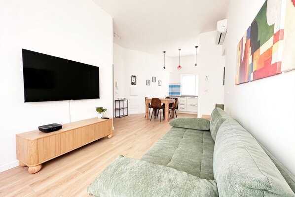 Smart TV, books, music library, video library