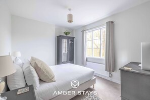 3 bedrooms, iron/ironing board, travel cot, WiFi