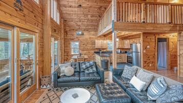 Smart TV, fireplace, video games, table football