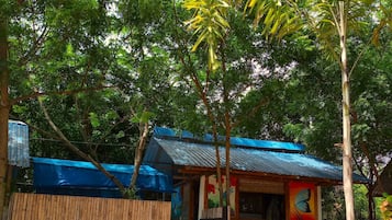 Vista frontal de la propiedad