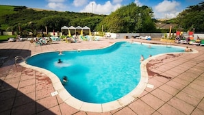 Cabin | Pool - Newquay Seaside Lodge Retreat With Hot Tub (Newquay)
