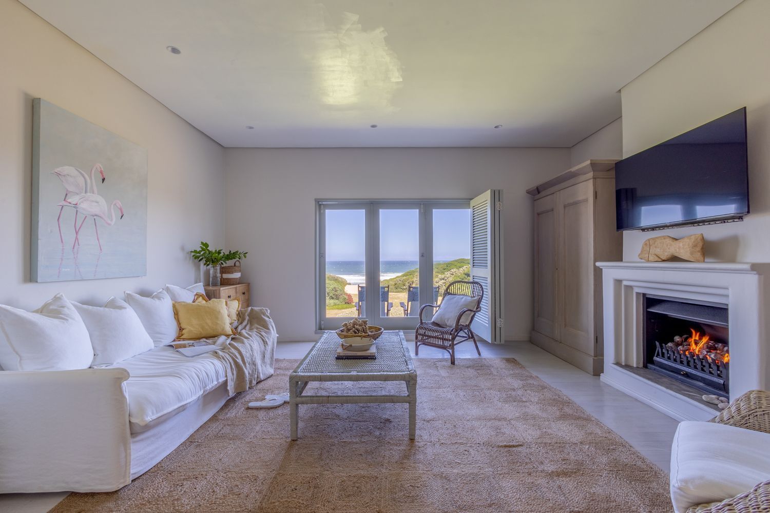 TV connectée, cheminée