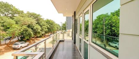 Deluxe Double Room, Balcony, City View | Balcony view
